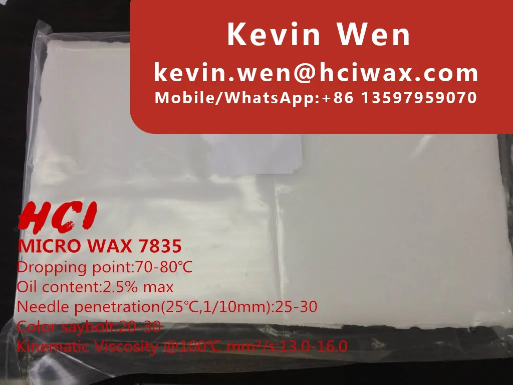 MICROCRYSTALLINE WAX, Petrochemical Products