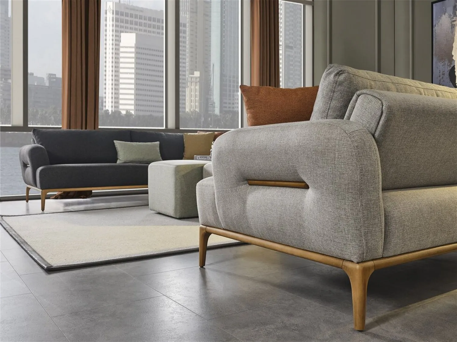 Rixxe Flento 3+2+1 Sofa Set