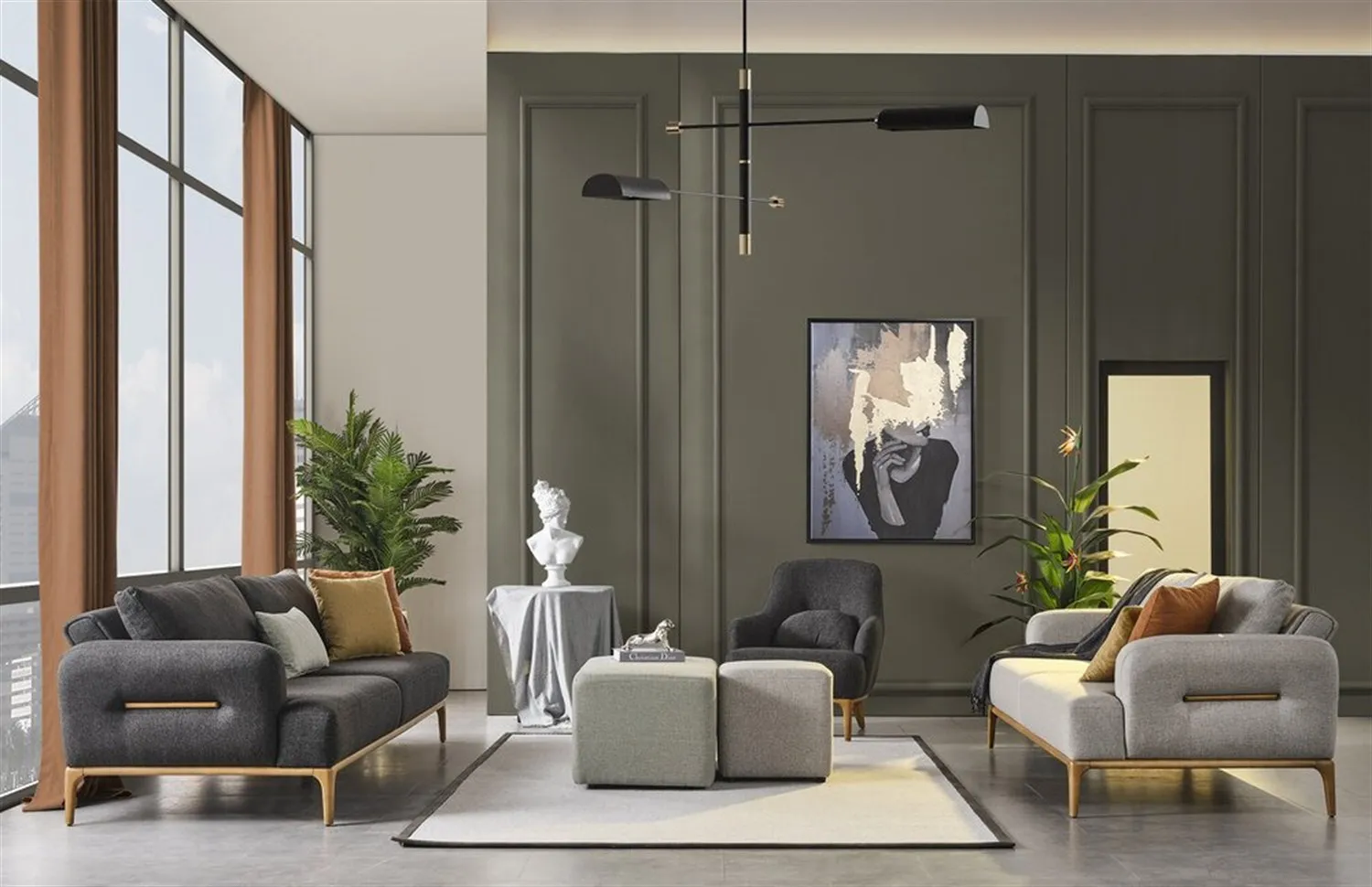 Rixxe Flento 3+2+1 Sofa Set