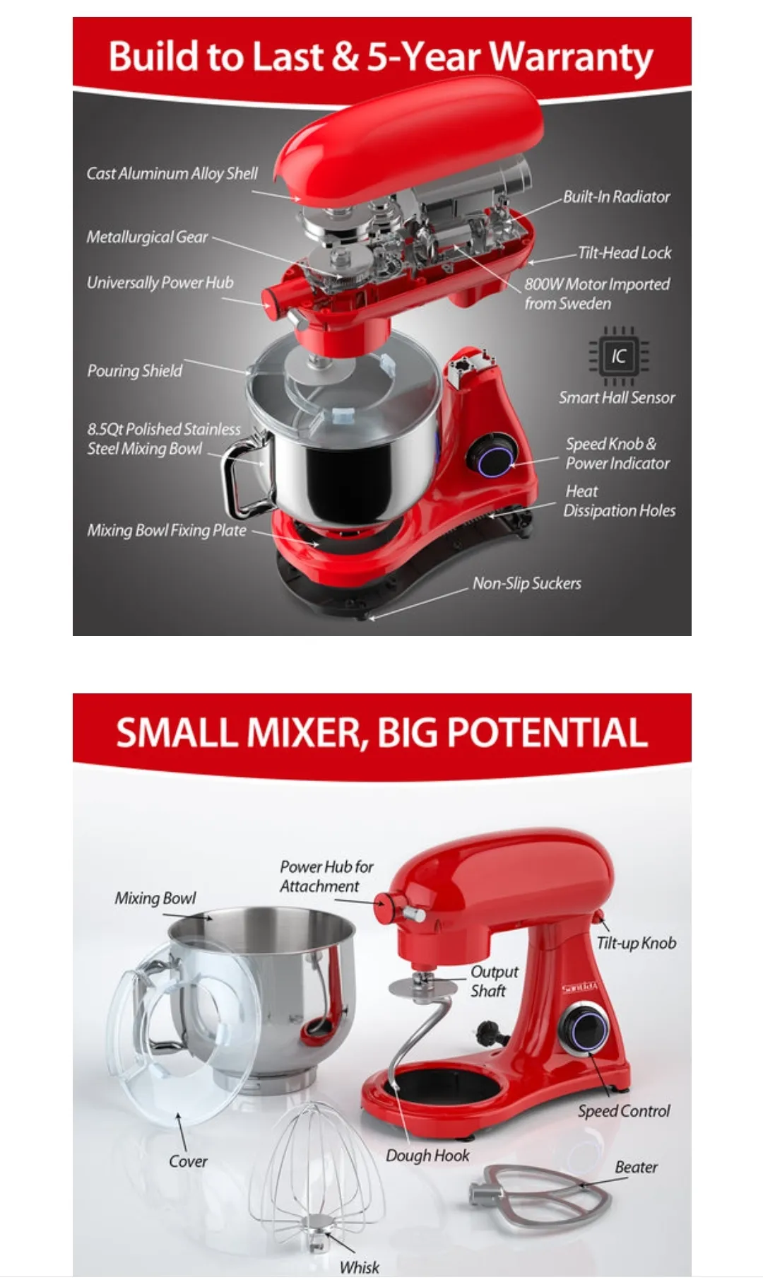 COOKLEE Stand Mixer
