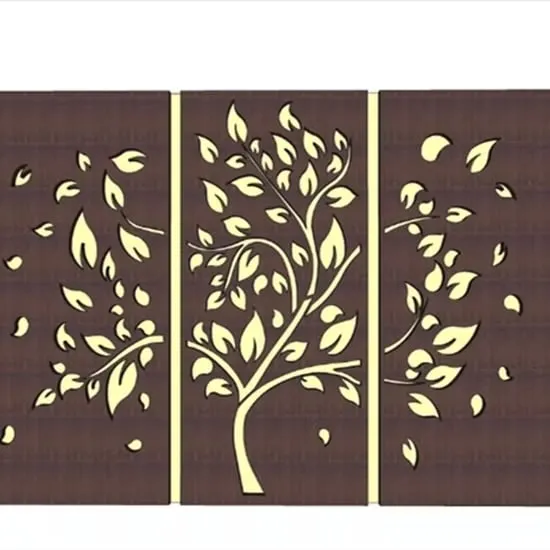Laser Cut Metal Privacy Fence Panels