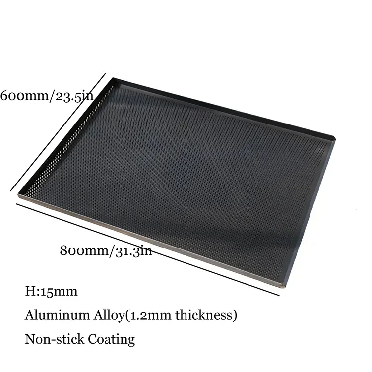 Aluminum Perforated Non-Stick Baking Trays Custom Cookie Sheet Pan