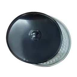15 Inch Aluminum Round Commercial Deep Pizza Pan with Cover Custom Baking Trays for Pizza