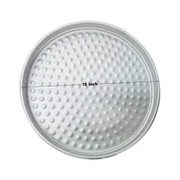 15 Inch Aluminum Round Commercial Deep Pizza Pan with Cover Custom Baking Trays for Pizza