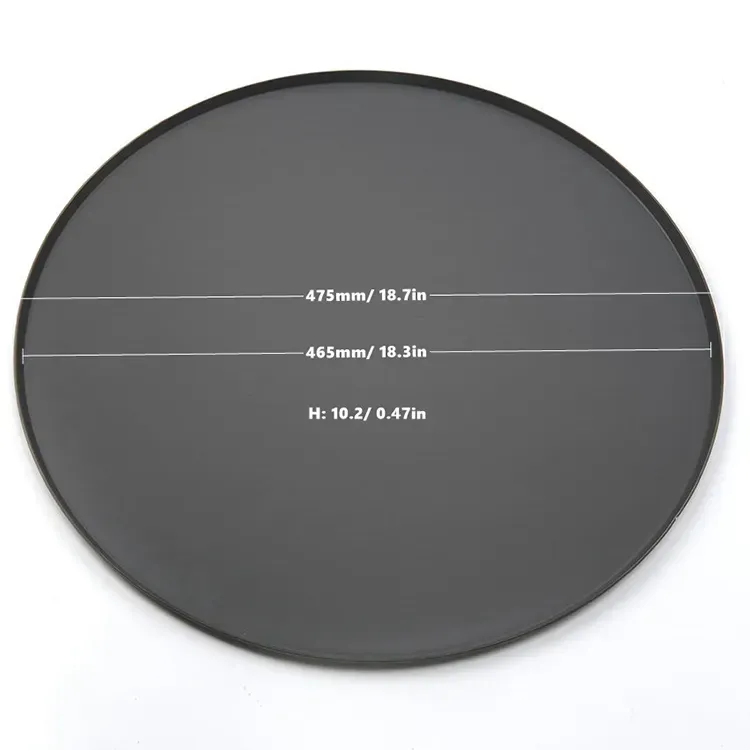 Custom Sizes 18 Inch Large Flat Aluminum Pizza Pan with Hard Anodized Surface for Restaurant