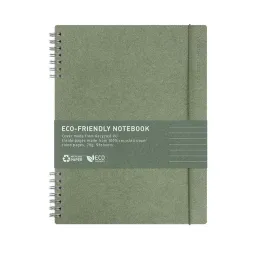 Eco-friendly spiral notebook