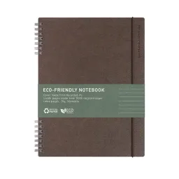 Eco-friendly spiral notebook